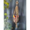 Macramé support (torsadé) bicolore