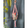 Macramé support (torsadé) bicolore