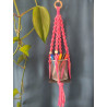 Macramé support (torsadé) bicolore
