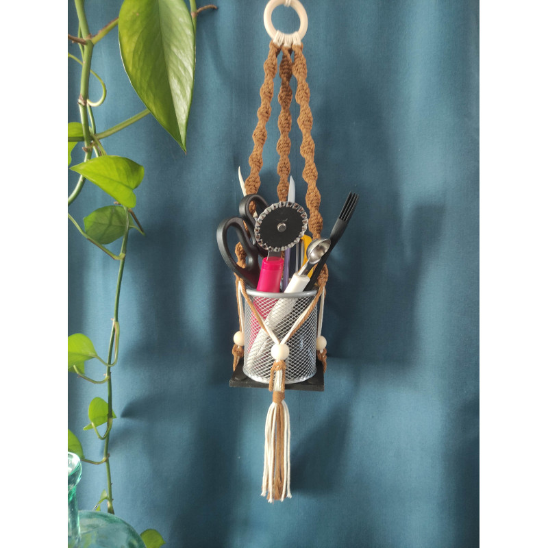 Macramé support (torsadé)