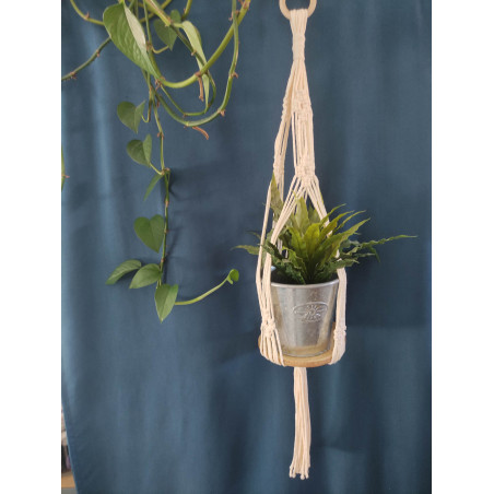 Macramé support plante