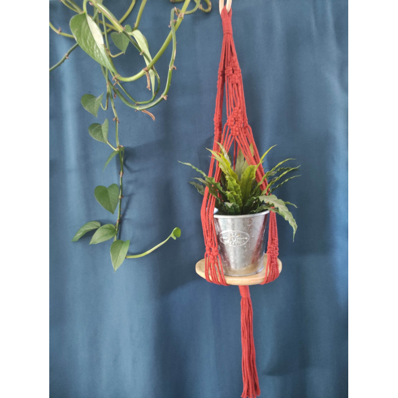 Macramé support plante