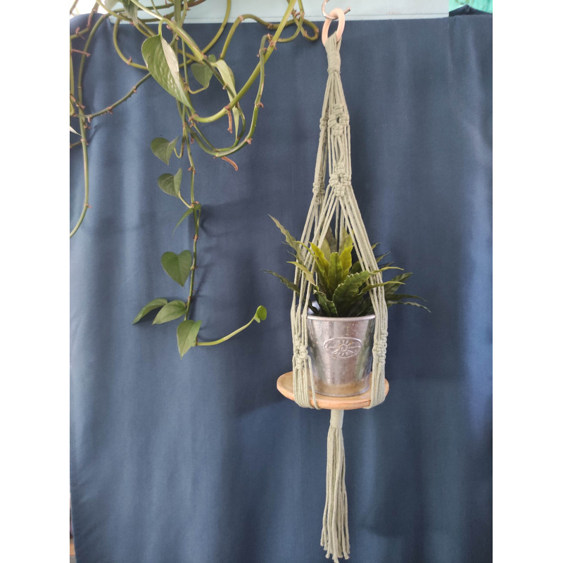 Macramé support plante