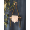 Macramé support papier toilette grand modèle