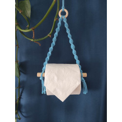 Macramé support papier toilette petit modèle