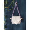 Macramé support papier toilette petit modèle