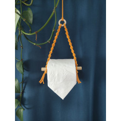 Macramé support papier toilette petit modèle