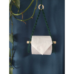 Macramé support papier toilette petit modèle
