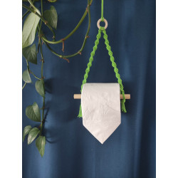 Macramé support papier toilette petit modèle