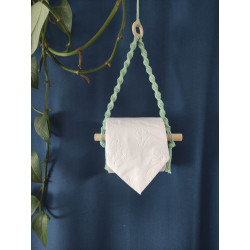 Macramé support papier toilette petit modèle